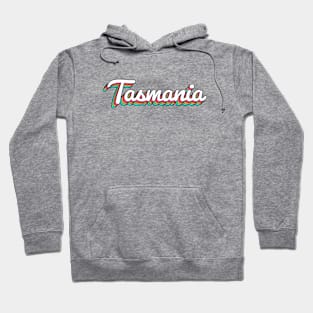 Tasmania Australia Retro Script Hoodie